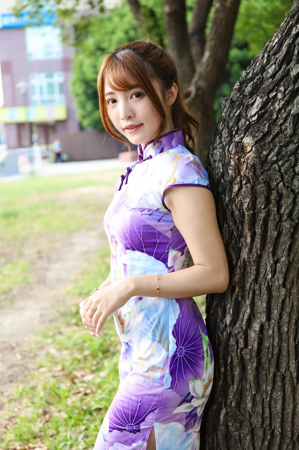 [Mzsock] NO.136 Shiang Min cheongsam high heels beautiful legs street photography#[50P]-33